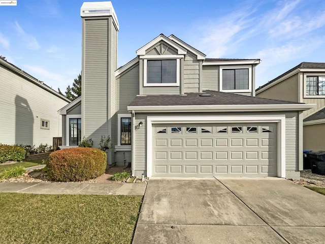 front facade featuring a garage