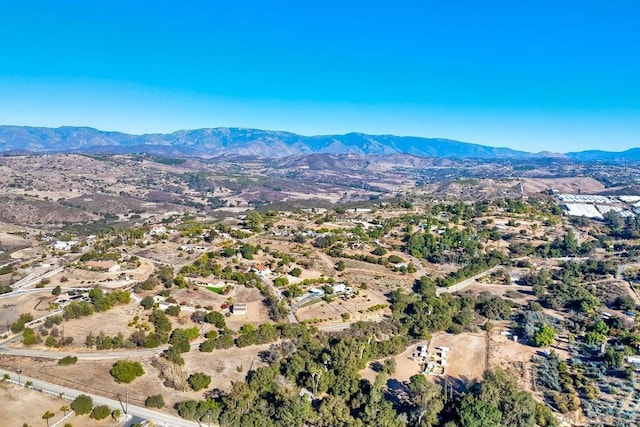 aerial view featuring a mountain view