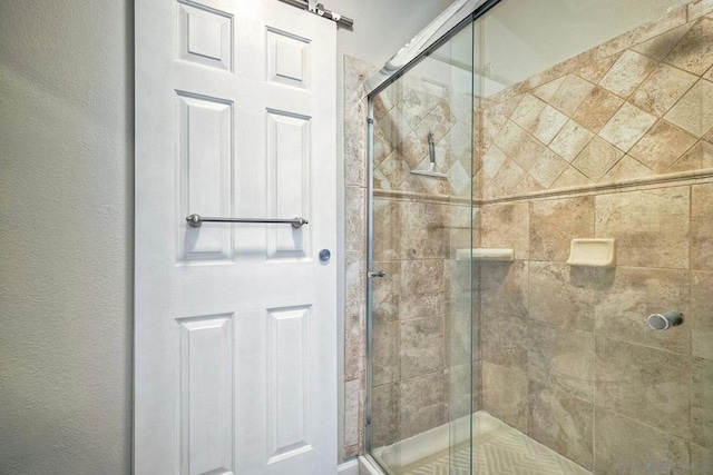 bathroom with walk in shower