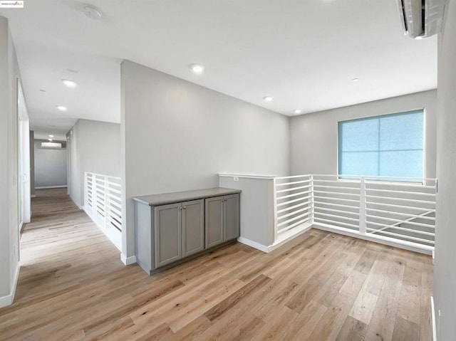 empty room featuring light wood-type flooring