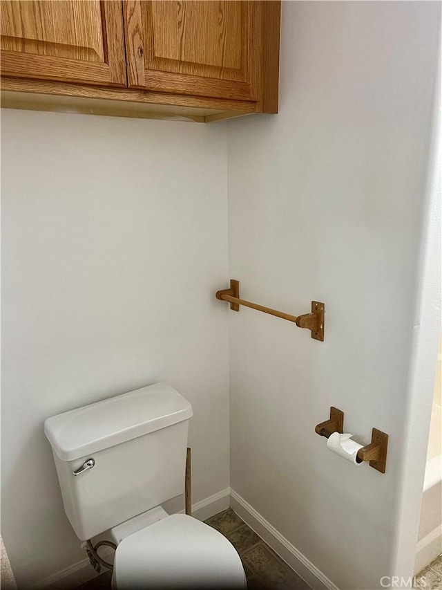 bathroom featuring toilet