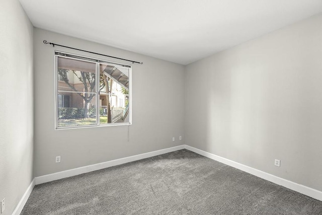 view of carpeted empty room