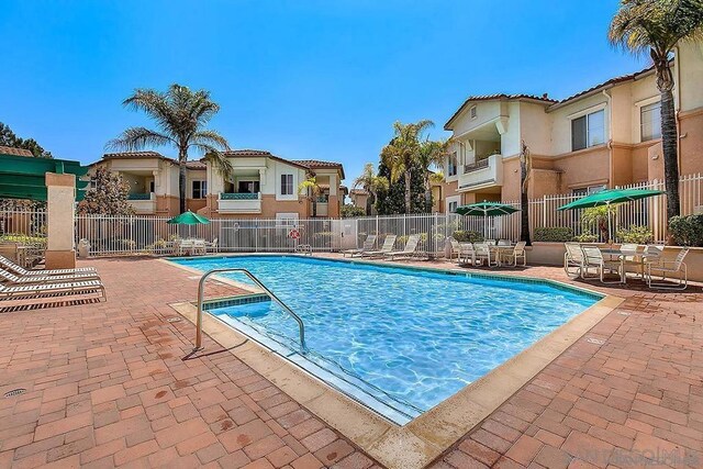 view of pool with a patio area