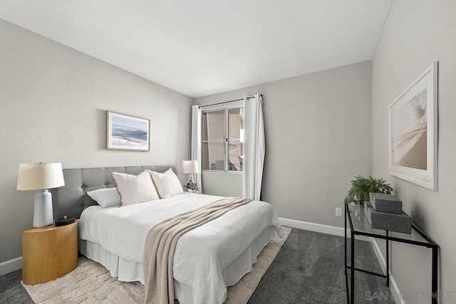 bedroom with carpet floors