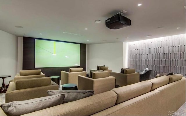 view of cinema room