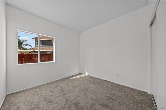 view of carpeted empty room