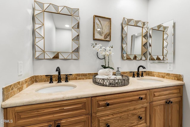 bathroom featuring vanity