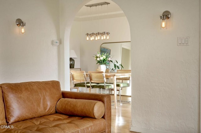 interior space featuring light hardwood / wood-style floors