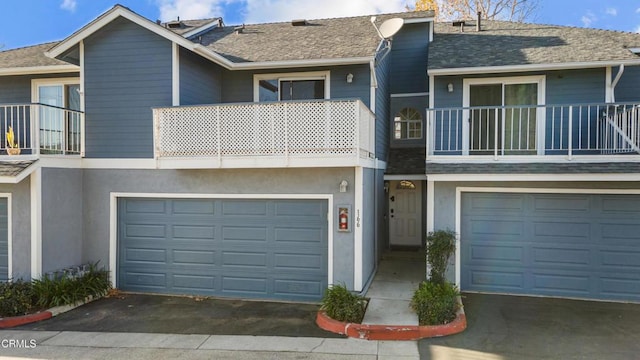 view of property featuring a balcony