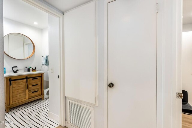 bathroom featuring vanity