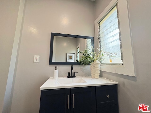 bathroom with vanity