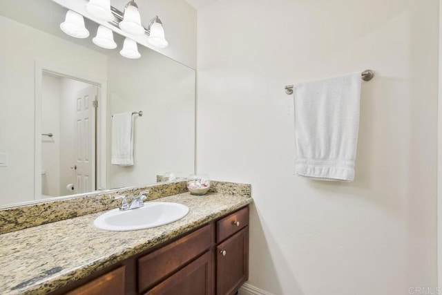 bathroom featuring vanity