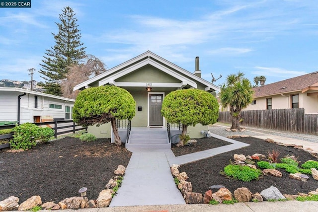 view of bungalow-style home