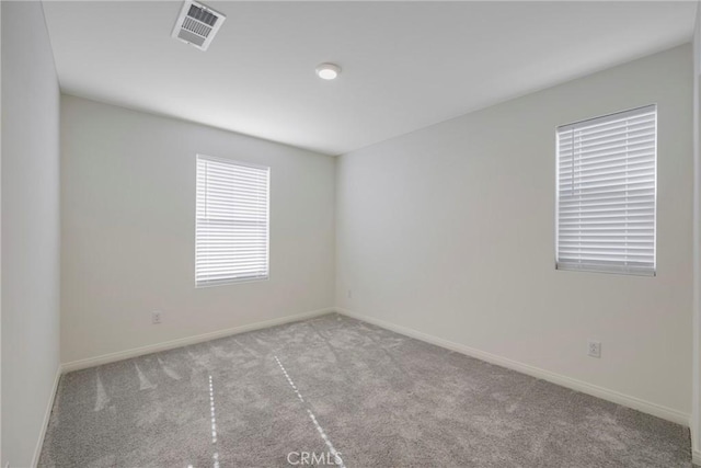 view of carpeted empty room