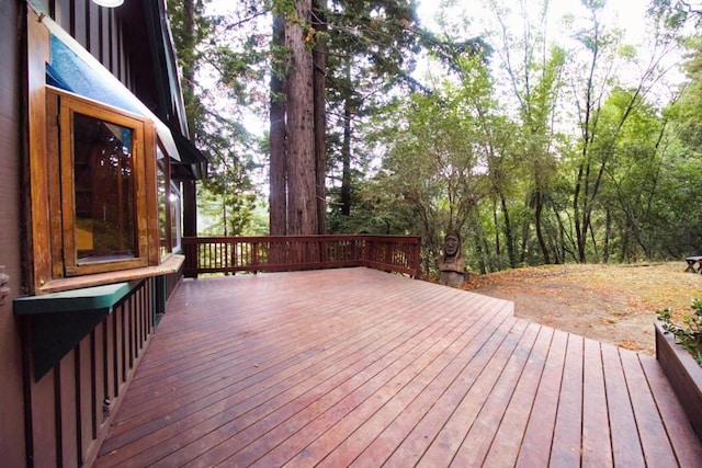 view of wooden terrace