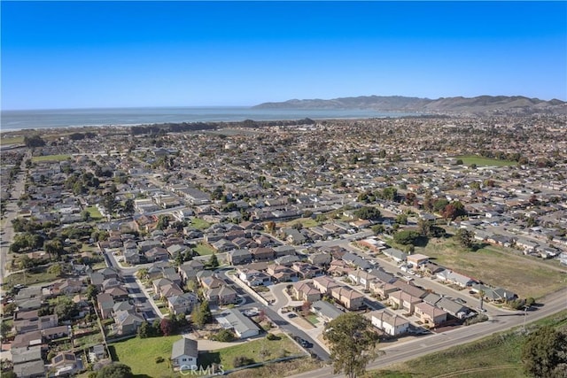 2510 Terrace Sands Ln, Oceano, CA 93445 - bird's eye view with a water and mountain view and a residential view