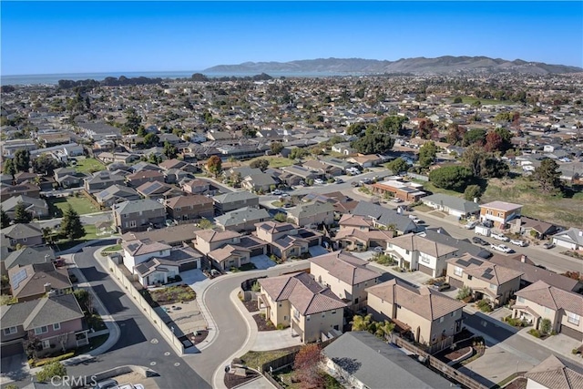 bird's eye view featuring a mountain view