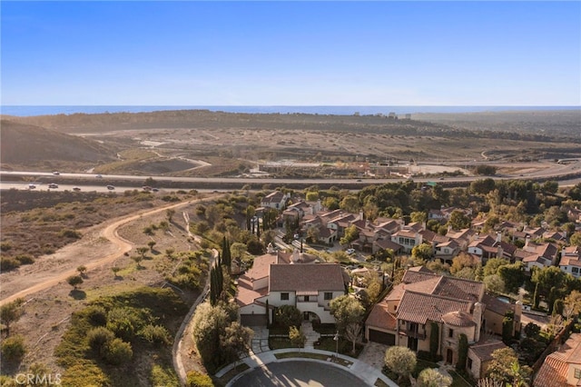 aerial view featuring a residential view