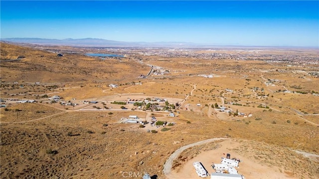 bird's eye view featuring a mountain view