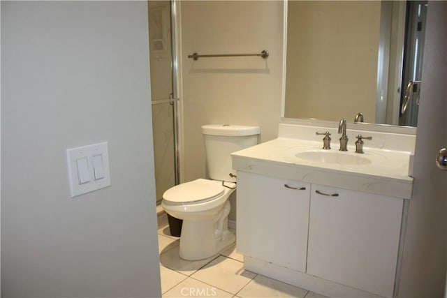 525 E Seaside Way Unit 1504, Long Beach, CA 90802 - full bathroom featuring vanity, tile patterned floors, and an enclosed shower