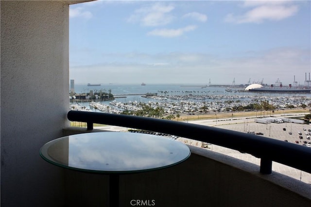 525 E Seaside Way Unit 1504, Long Beach, CA 90802 - balcony featuring a water view