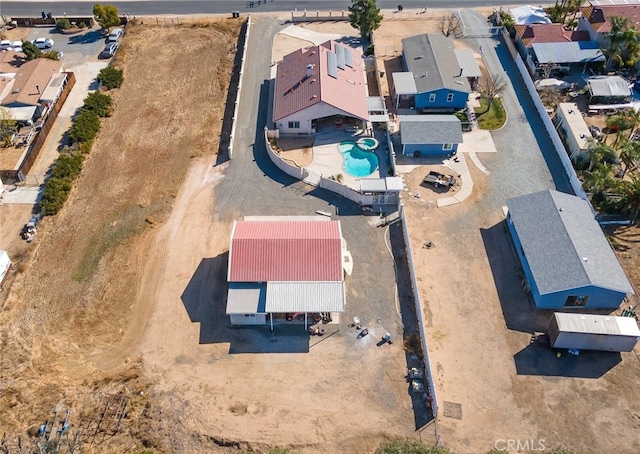 bird's eye view featuring a residential view