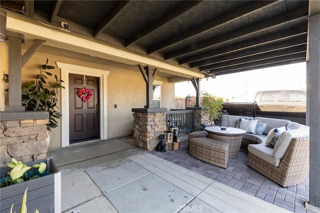 view of patio / terrace with outdoor lounge area