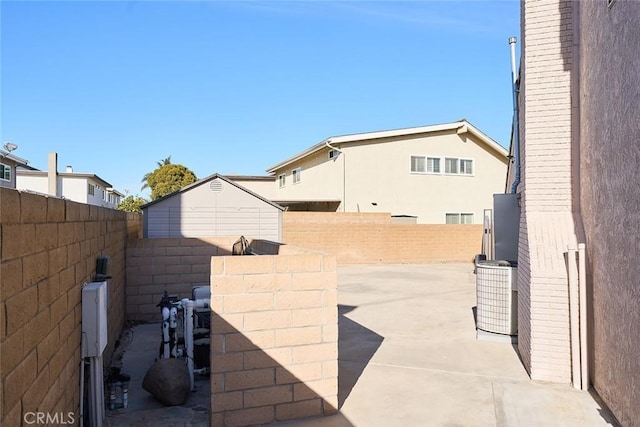 view of patio / terrace featuring central AC unit