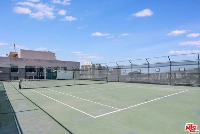 view of tennis court