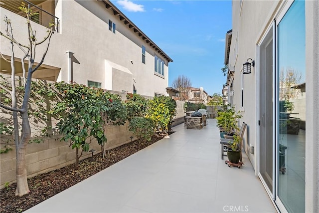 view of patio / terrace featuring a fenced backyard