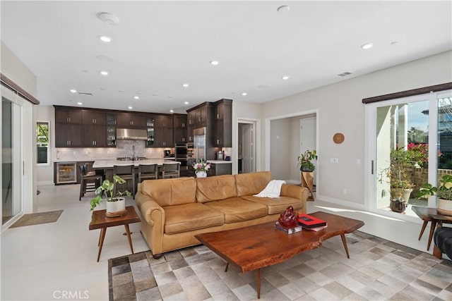 living room with a wealth of natural light