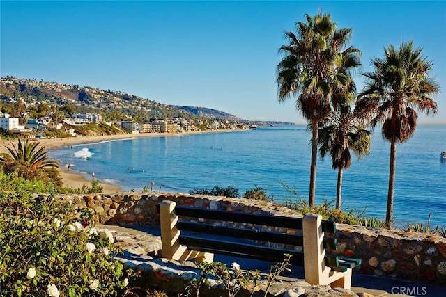 water view featuring a mountain view