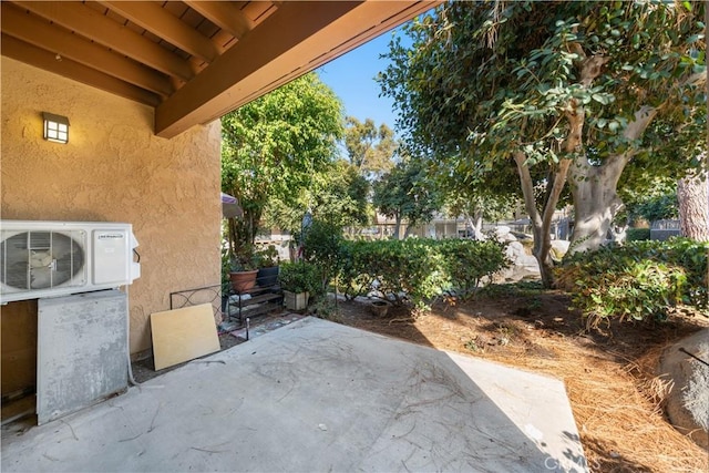 view of patio featuring ac unit