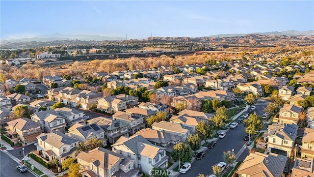 aerial view featuring a mountain view