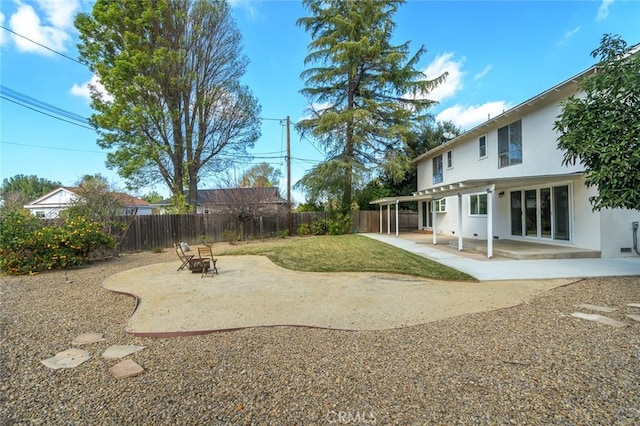 view of yard with a patio