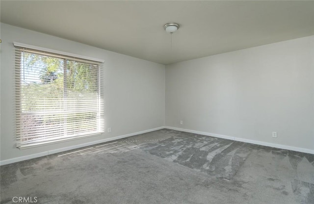 unfurnished room with carpet floors