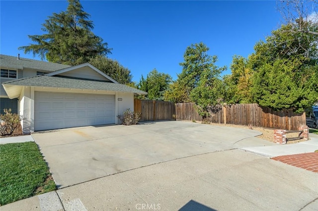 view of home's exterior with a garage