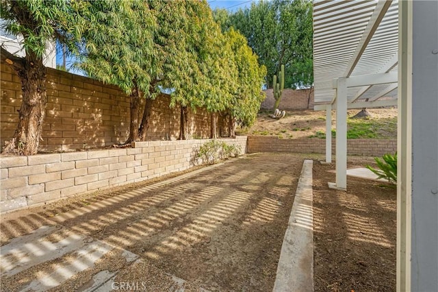 view of patio / terrace with a pergola