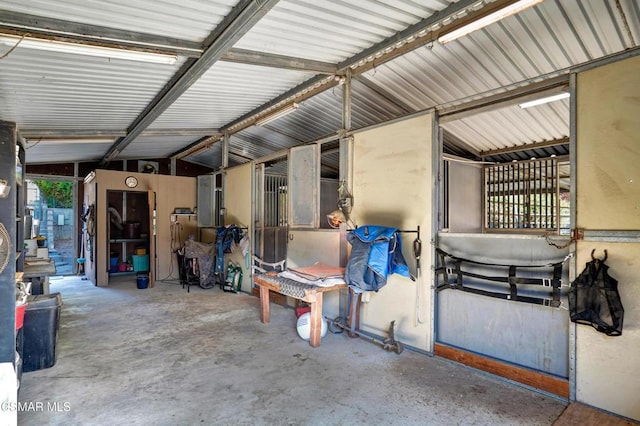 view of horse barn