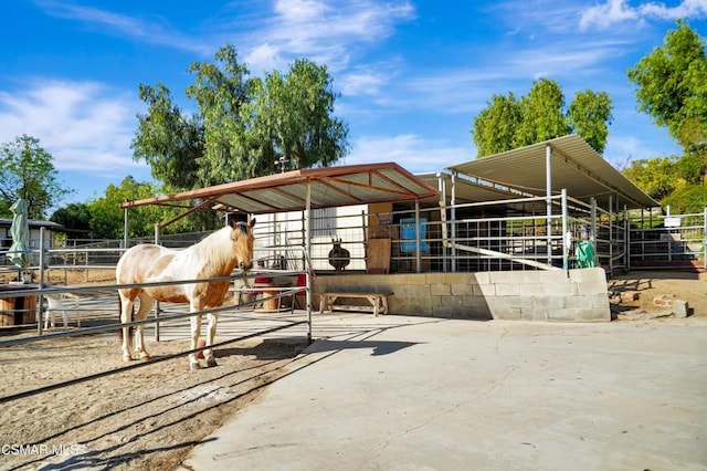 view of stable