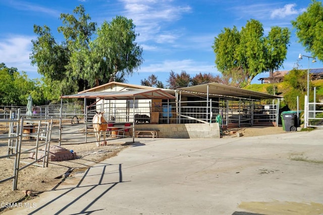 view of stable