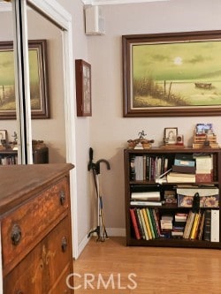 interior space with light wood-type flooring