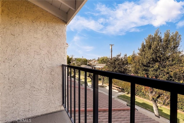 view of balcony