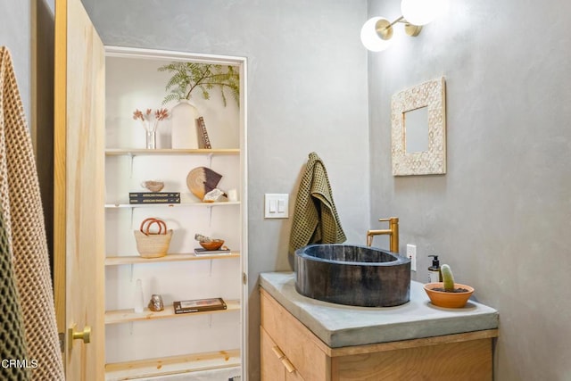 bathroom featuring vanity