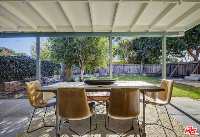 view of sunroom