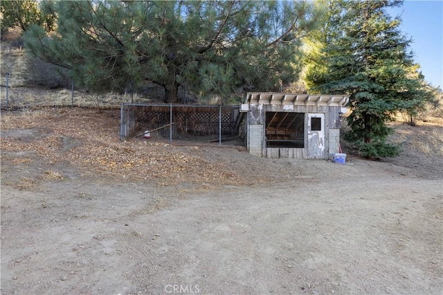 view of outbuilding