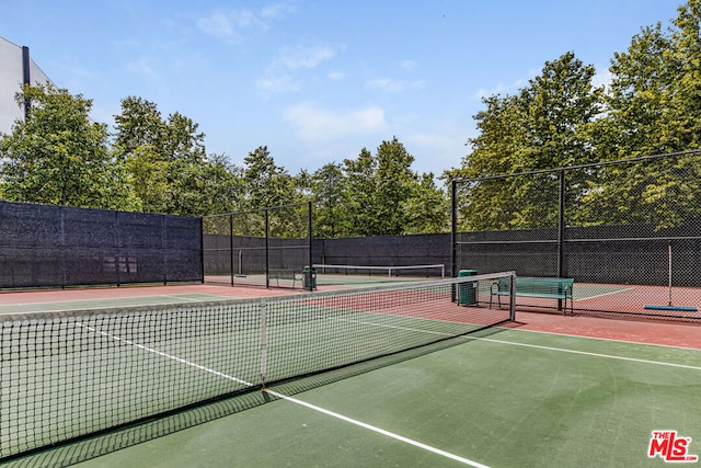 view of sport court