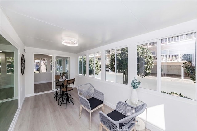 view of sunroom / solarium