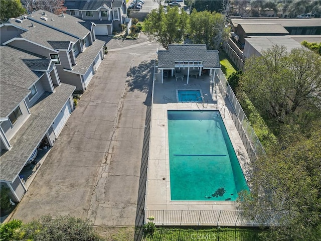 birds eye view of property