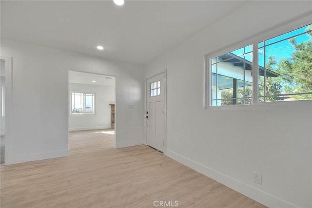 entryway featuring light hardwood / wood-style flooring